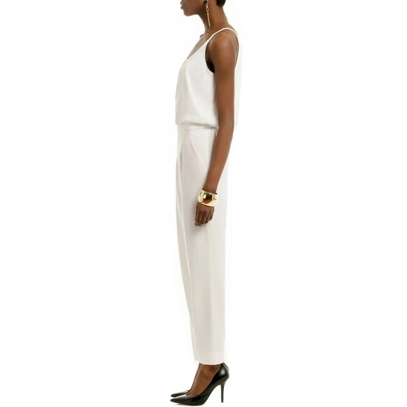 BCBGMaxazria Waylen Jumpsuit Size 2 Ivory Sleeveless Wedding  Formal - Picture 14 of 15